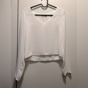 Aritzia Babaton Murphy Ling Sleeve V-neck Blouse